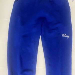 CHERRY LA LOS ANGELES RIYAL BLUE SWEATPANTS SMALL